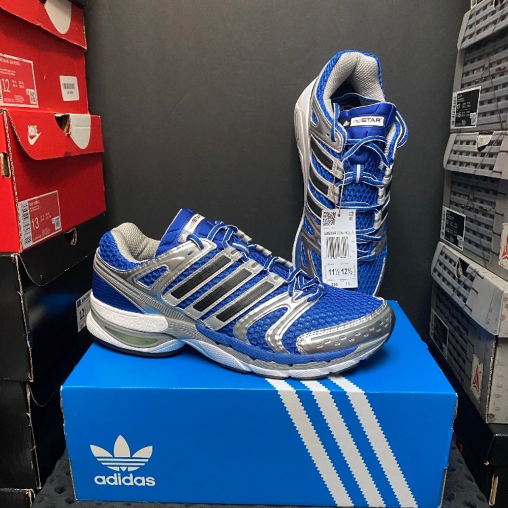 Adidas Adistar Control 5 Running Shoes Royal Blue/Silver - Picture 3 of 7